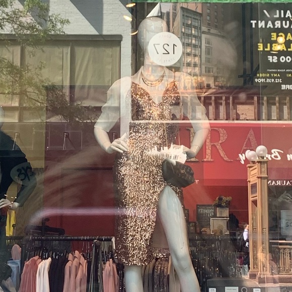 AKIRA | Dresses | Akira Rose Gold Dress | Poshmark